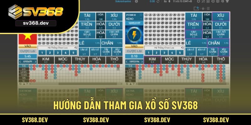 Hướng dẫn cách tham gia xổ số SV368 trong vài bước