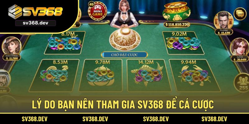 Lý do bạn nên tham gia SV368 để cá cược