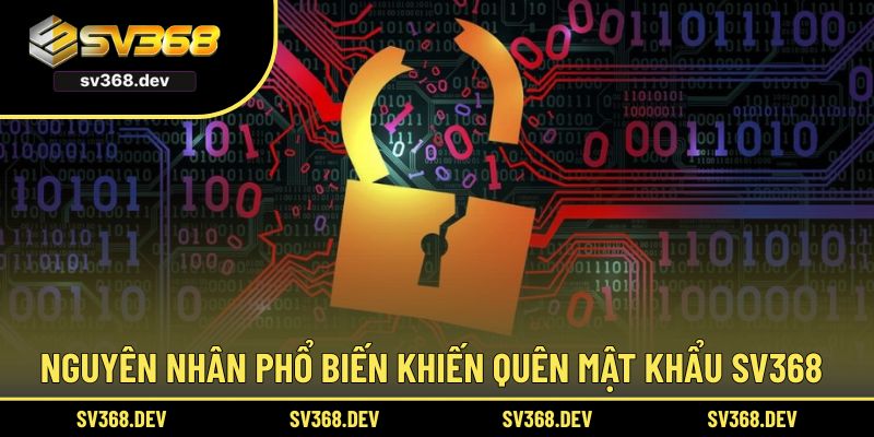 Nguyên nhân phổ biến khiến quên mật khẩu SV368
